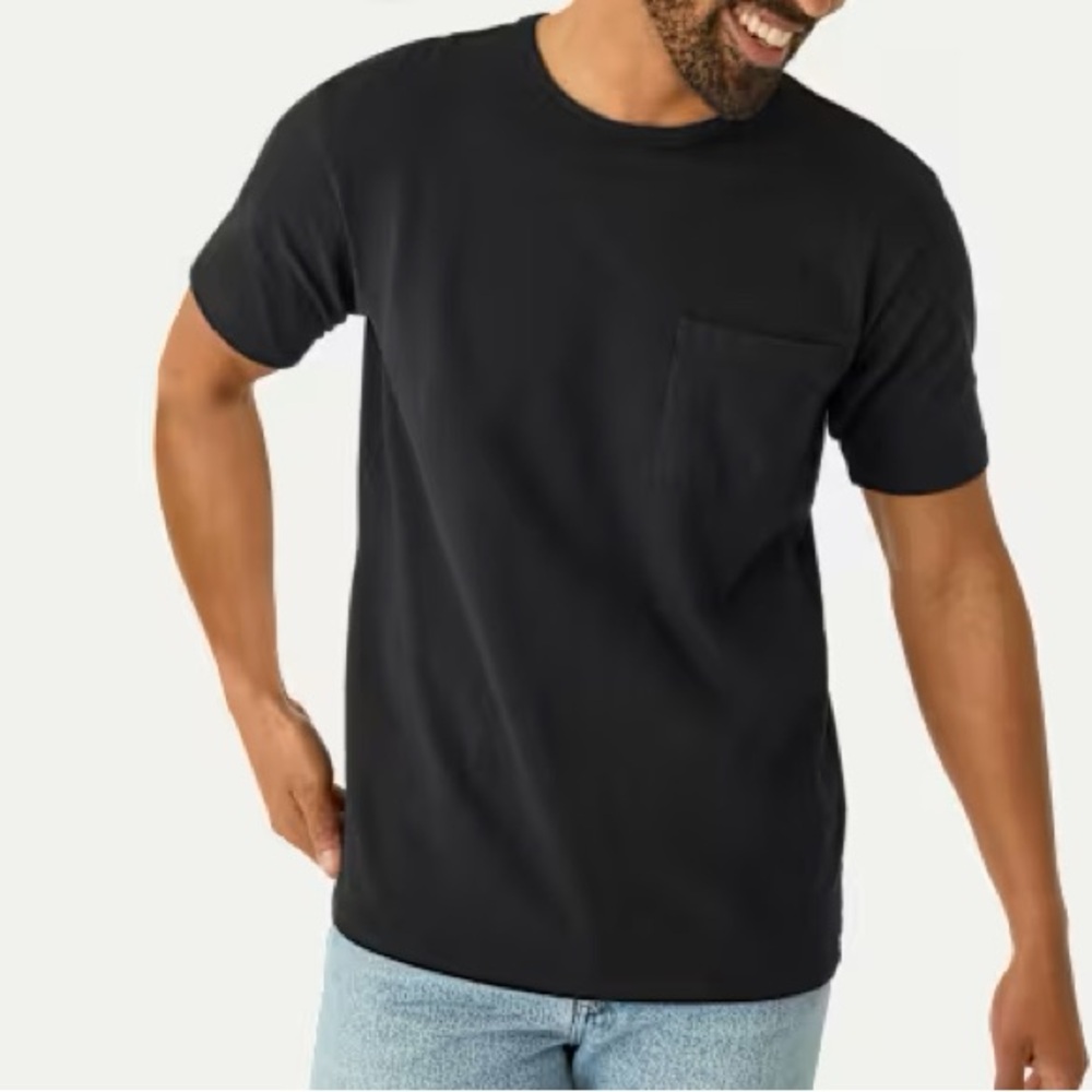 Bombas Men’s Premium Weight Pocket Crew Neck T-Shirt